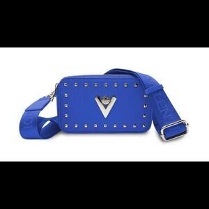 Valentino Orlandi Crossbody Bag Navy Blue Detachable Strap Vegan NWT (MSRP $159)